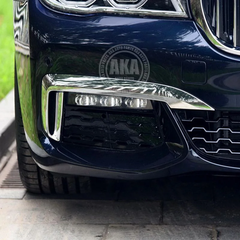 Front Bumper Moulding Strip Trim For BMW 7 Series G11 G12 2016-2018 Sports Version Front Bumper Fog Light Trim Strip