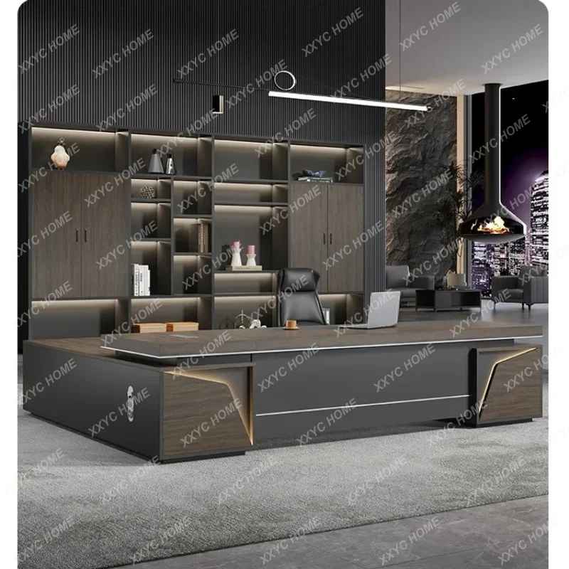 XXStorage Drawers Executive Desk Wooden Modern Wood Large Executive Desk Modern Drawers