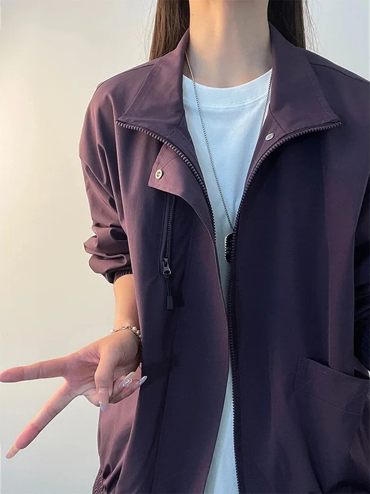 

East Wind Comes Flng Jaet ex Spring Functional Tee-Proof oulder Atta American Sle Stand Collar Baseball Clothes