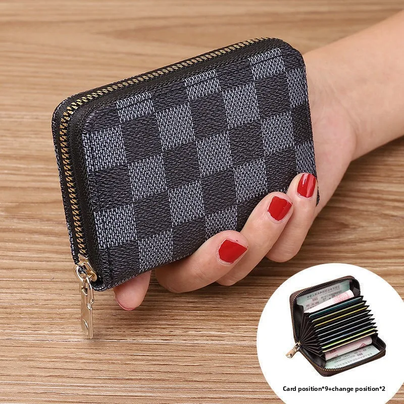 

Mesh Contrasting Colored Organ Card Bag, Multiple Card Clip, Large Capacity Certificate, Driver's License, Small Card Cover