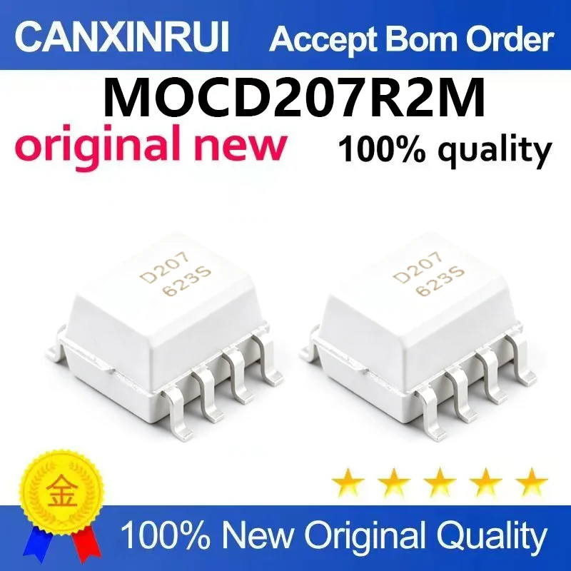 （5pcs-100pcs）Brand new original MOCD207R2M silk screen D207 package SOP-8 transistor output optocoupler