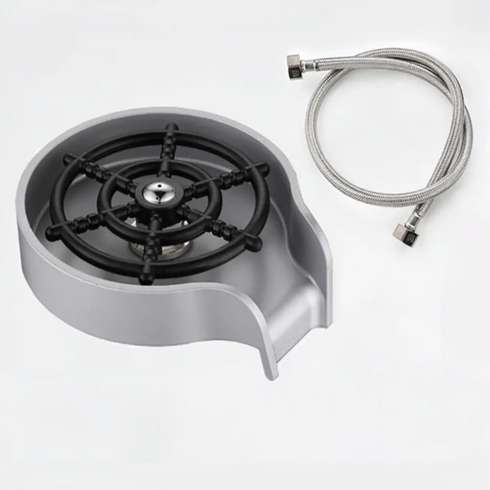 Automatic Sink Glass Rinser Stainless Steel High Pressure Cup Washer Faucet Tool For Kitchen Bar Coffee Shop Cleaning