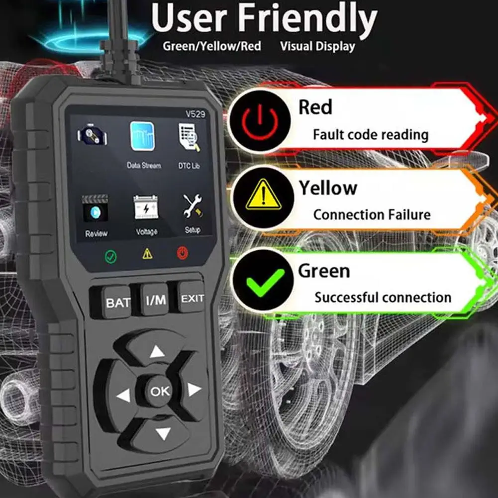 أداة تشخيص السيارة محرك السيارة قارئ رمز الخطأ أداة تشخيصية الماسح الضوئي obd المهنية يدعم 10 لغات