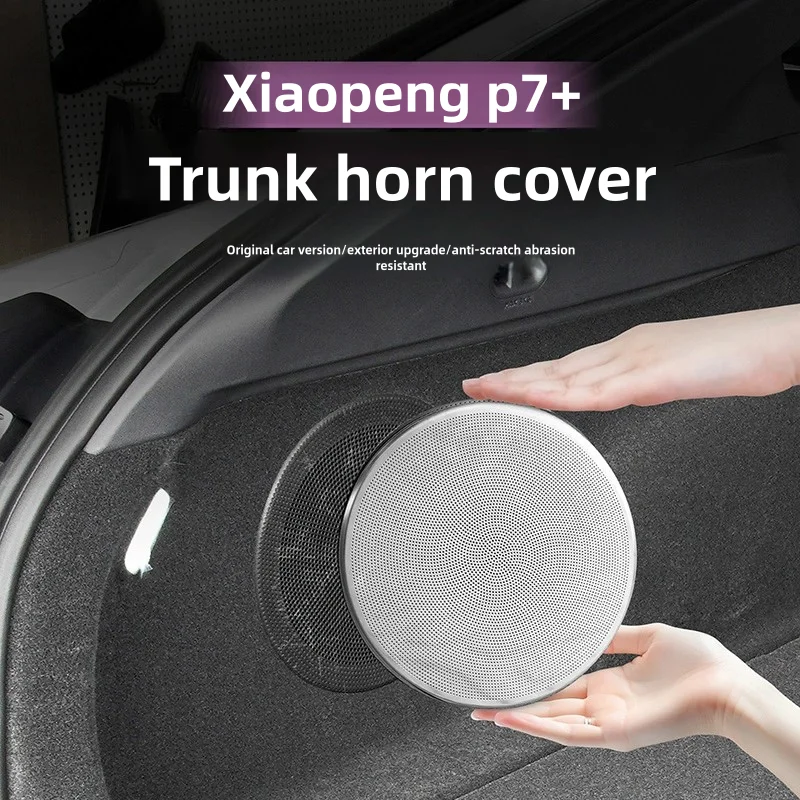 

For Xpeng P7+ 22-24 Speaker Net Cover High-grade Car Interior Mesh Enclosure Speakers Aluminum Alloy Frame Metal Wire Grilles