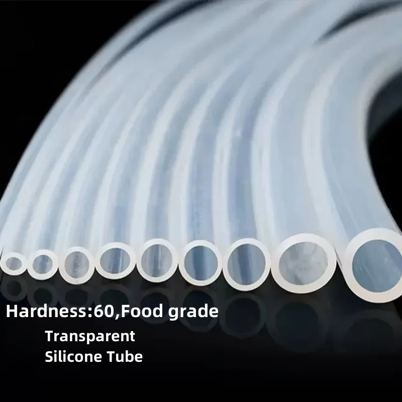 1M/5M Transparent Flexible Silicone Tubing ID 8 7 6 5 4 3 2.5 2 1 0.5mm Food Grade Tube Pipe Temperature Resistance Nontoxic