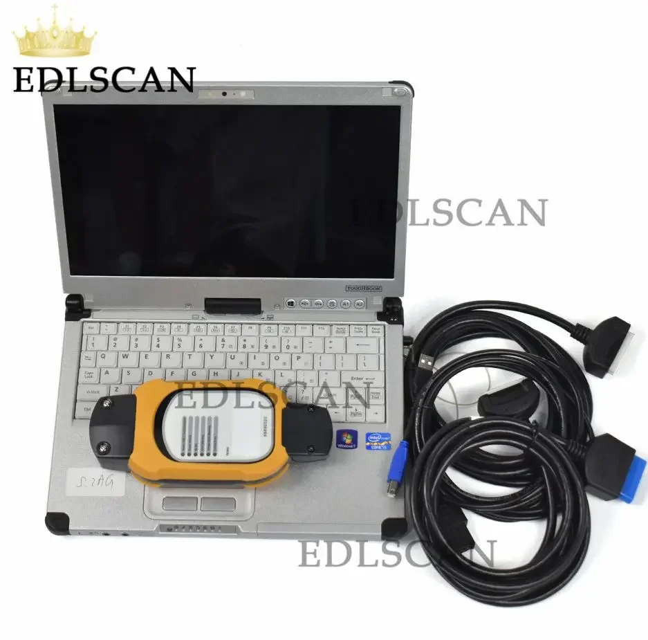 

For Vcads Pro 88890020/88890180 CF C2 laptop 2.8 PTT dev2 tool for Construction equipment truck excavator diagnostic