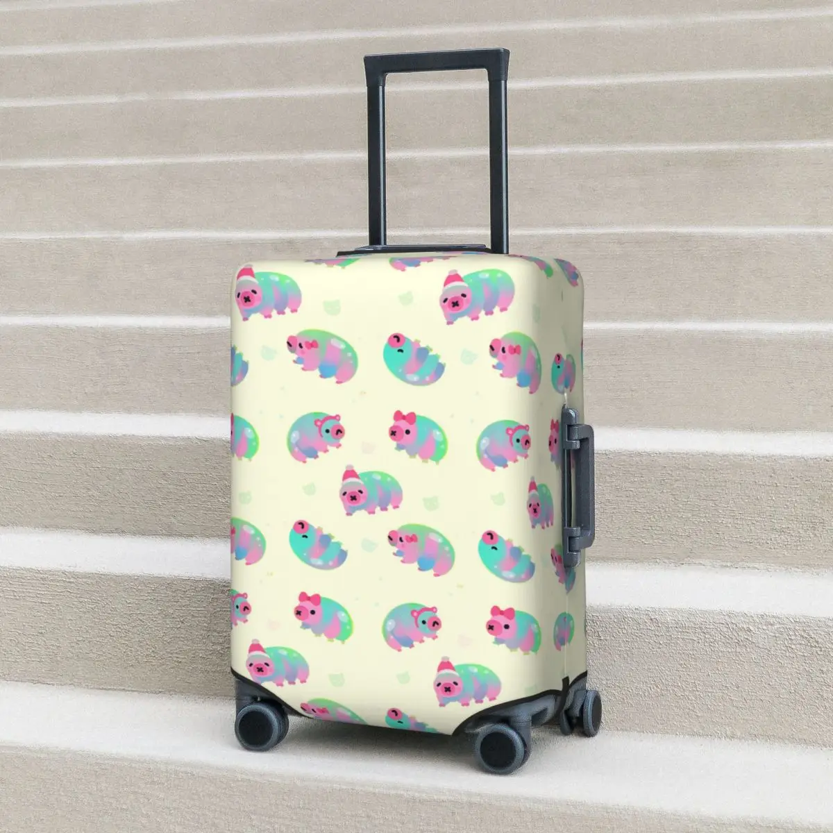 

Water Bear(Tardigrades) Suitcase Cover Protection Elastic Travel Luggage Protector Covers for 18-32 Inch