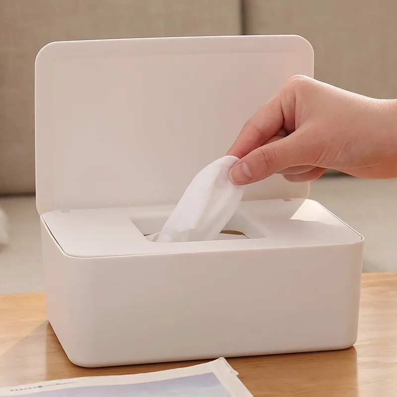 For home paper drawer storage box tissue box wet wipes box living room sealed with lid gloves wet wipes drawer box