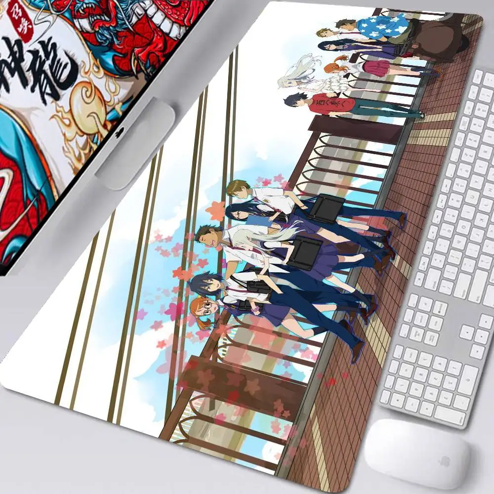 A-Anohana The Flower We Saw That Day Anime Mousepad Non-slip Suitable For Office Computers Laptops E-sports Game Desk Mats XXL