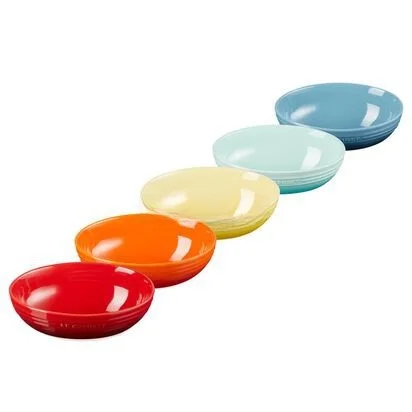 le-creuset-cool-color-enamel-17cm-oval-bowl-same-color-inside-and-outside-light-green-yellow-cherry-red-minor-defects-dining