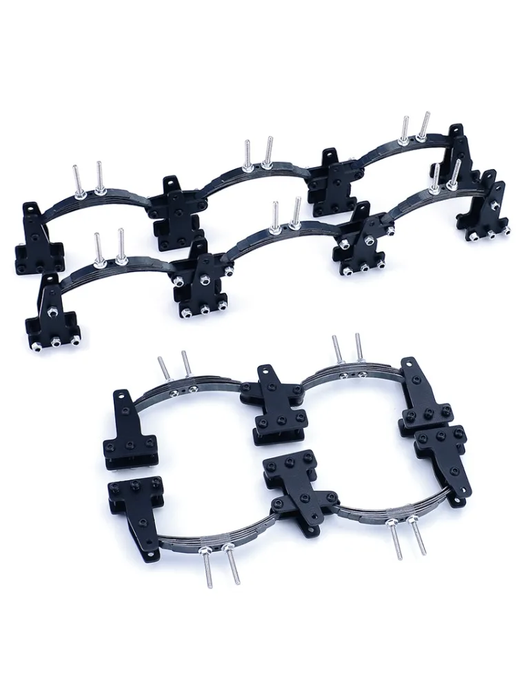 Metalen Simulatie 2/3 Axis Balans Suspension Kit Stalen Plaat Trailer voor 1/14 Tamiya RC Truck SCANIA 770S VOLVO Benz MAN TGX Auto - afbeelding 2