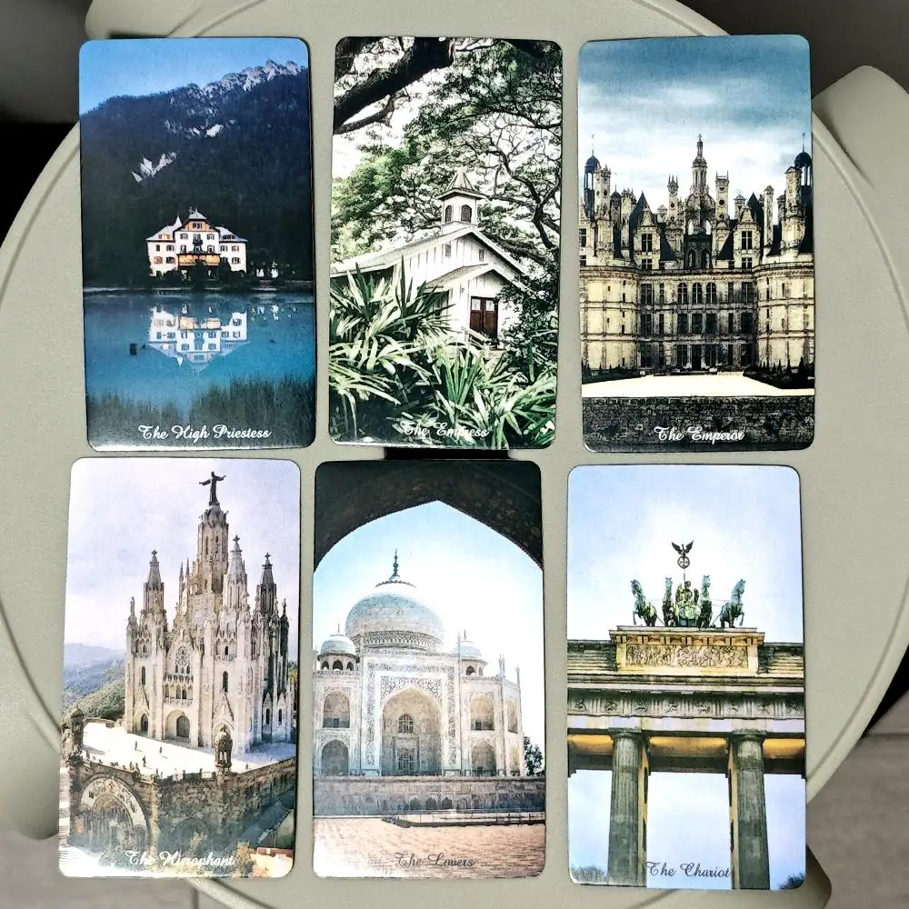 

10.3*6cm Tarot of Architectural Objects 78 Pcs Tarot Cards Based on Rider Waite System