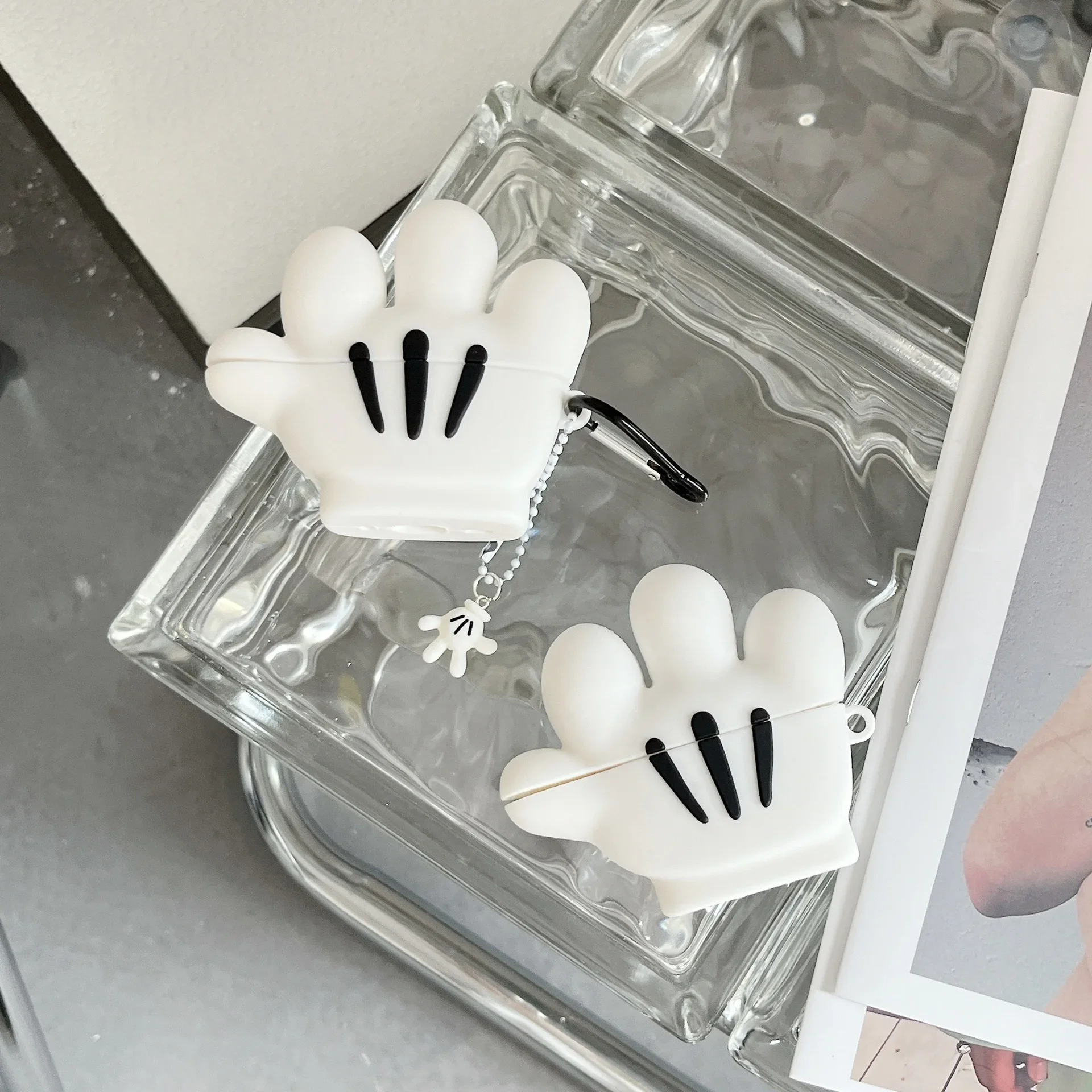 

Cute Palm Headphone Case For AirPods 4 (2024) Airpod Pro 1 2 3 Bluetooth Earbuds Charging Box Protective Earphone Cover