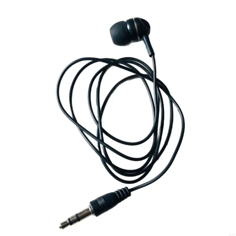 3.5mm in Ear Single-Side Earphones Mono Earbud Corded Headsets Headphone Single