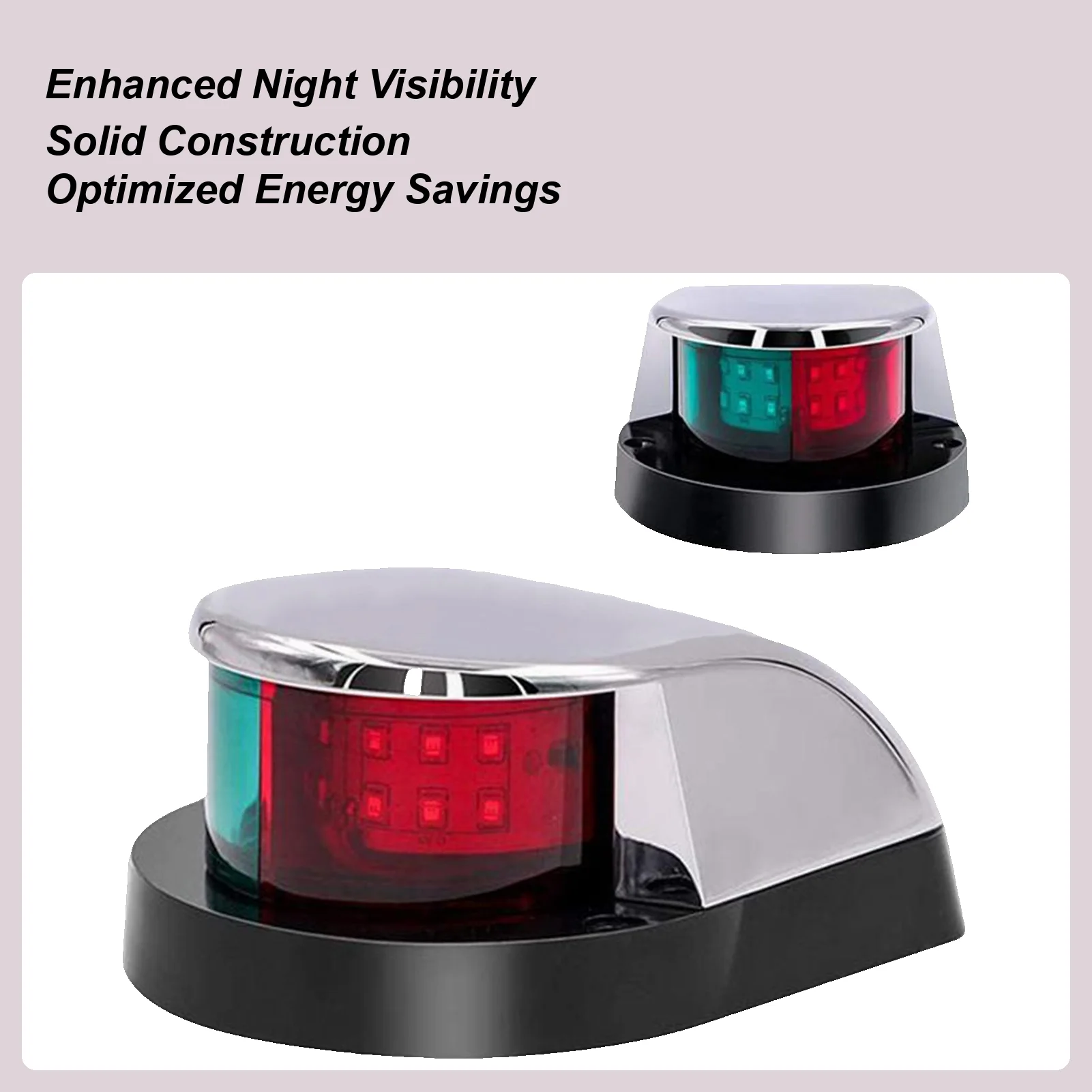 Running Lights For Boats Boat Marker Lights High Safety Marker Lamp For Yacht Canoe Kayak Trailer Canal Heavy Rain Snow Fog