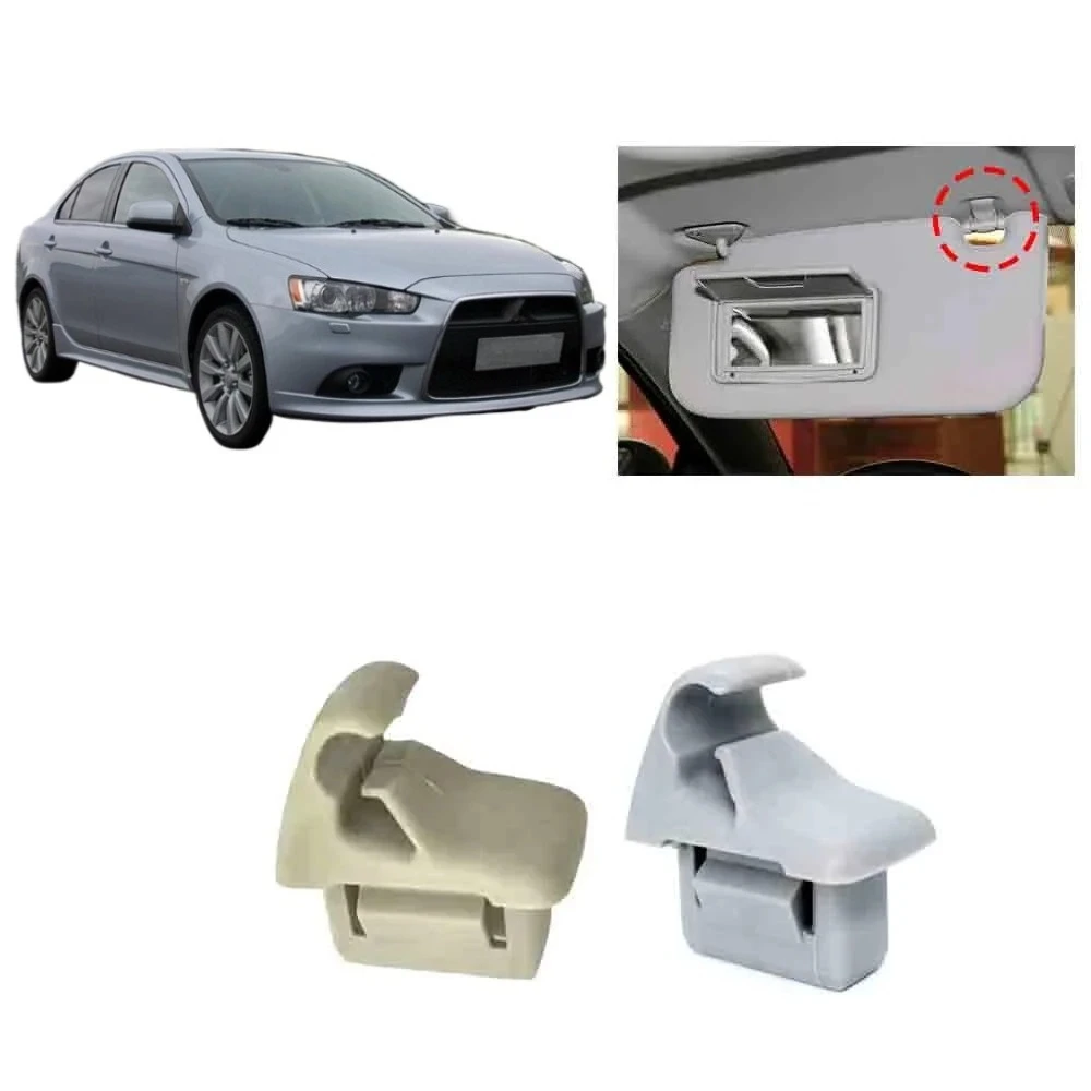 1 Pcs Sun Proof Fixer Beige or Gray for Lancer CX CY CZ MR654343 Clip for Outlander GF GG Shield Holder for Eclipse Cross GK ASX