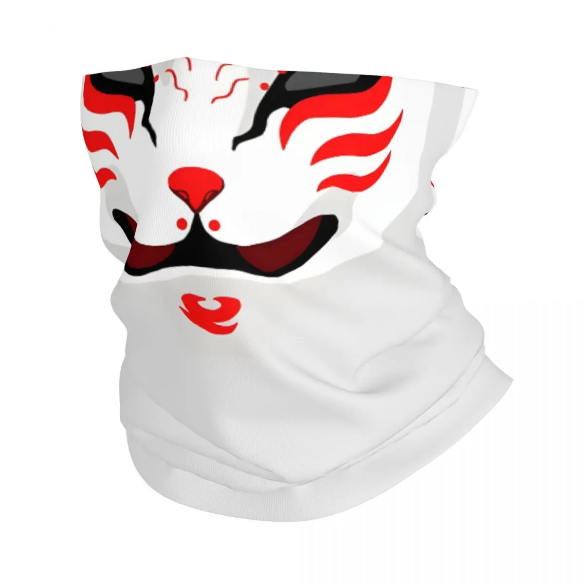 Kitsune Headband Neck Warmer Men Ski Running Tube Scarf Medical Nurse Face Bandana Gaiter