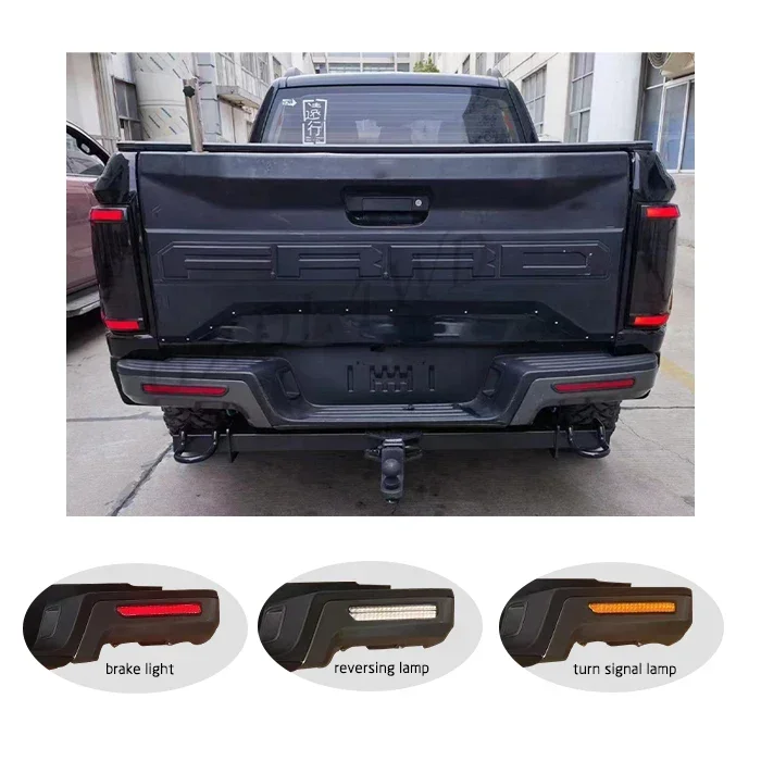 ABS Plastic Car Rear Bumper For Ranger 2012-2021 Back Bumper Offroad Bumper GZDL4WD