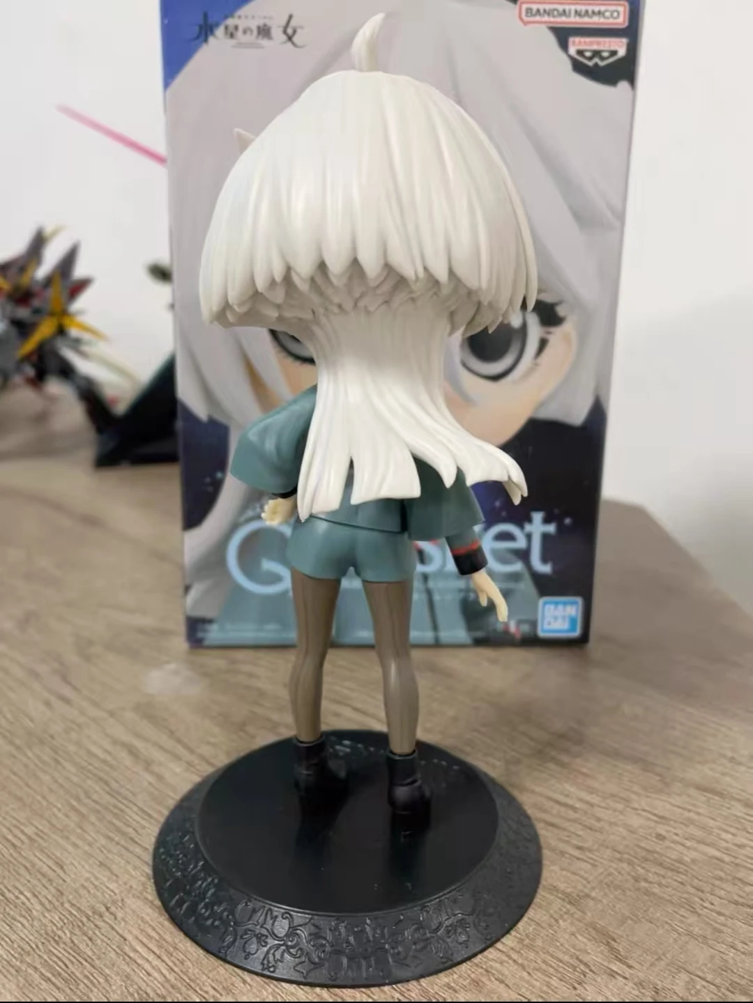 Original BANPRESTO Q Posket TMobile Suit Gundam THE WITCH FROM MERCURY MIORINE REMBRAN Anime Humanoid Decoration Toys