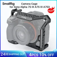 Jaula para cámara SmallRig a7s3 A7siii DSLR para Sony Alpha 7S III con soporte para zapata fría y vídeo en riel Nato, aparejo de jaula DIY 2999