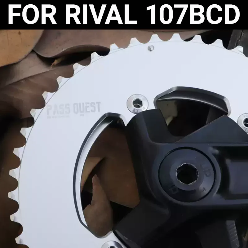 

PASS QUEST 107 BCD Chainring 4-hole For Sram Rival 46 33 48 35 2x Double Chain Ring AXS 12-speed 107BCD Star