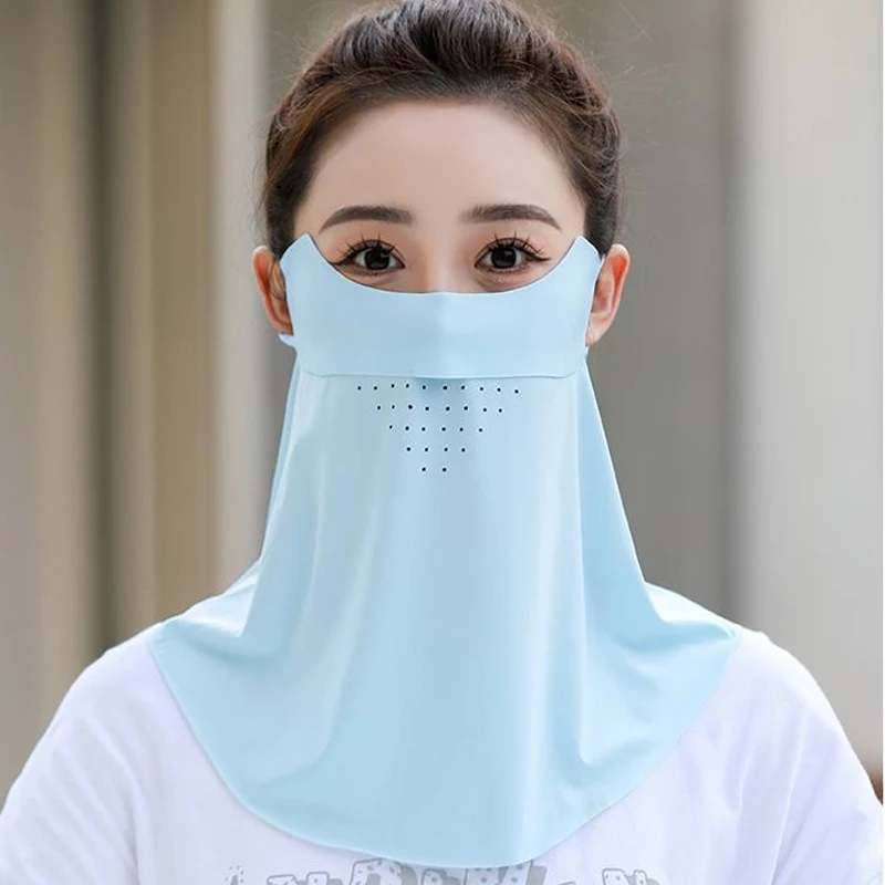 Sunblock Facekini Summer Protection UV Ice Silk Breathable Cycling