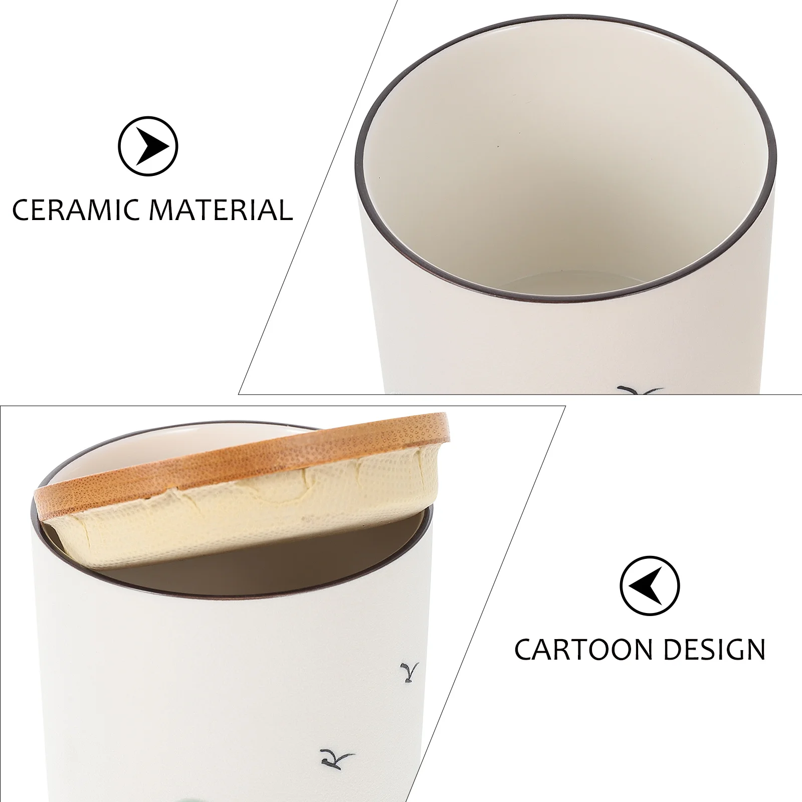 

Tea Canister Black Pottery Food Storage Jar For Tea Coffee Cereal Beans Nuts Dry Food Holder Sealed Container Kitchen