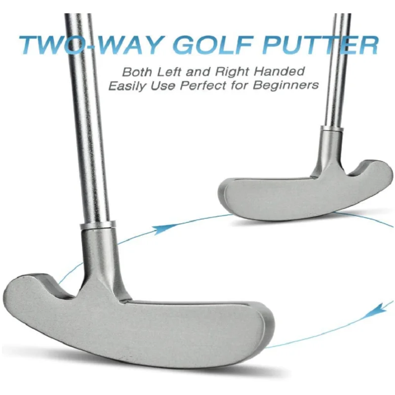 Removable Alloy Rod Two Way Golf Putter for Right or Left Handed Golfers Easily Use for Kids Adult