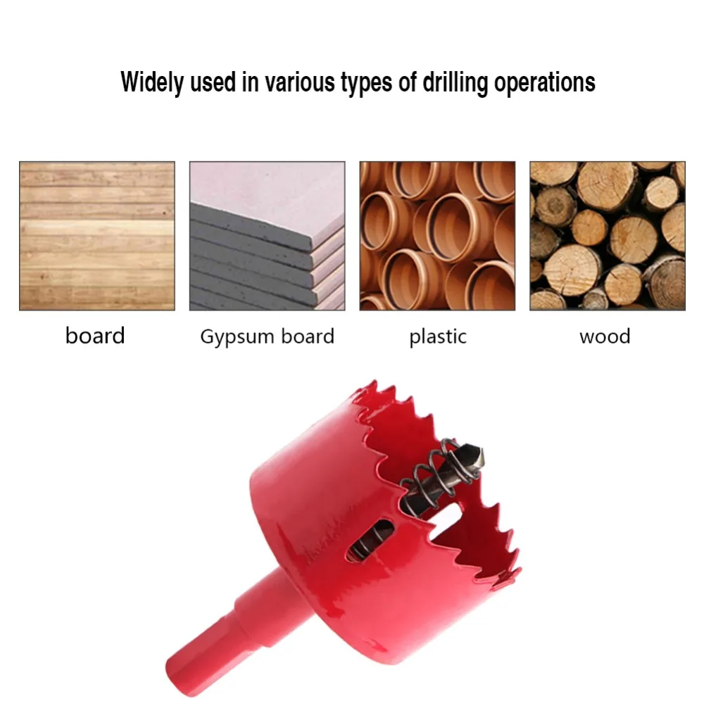 MI Kim Loại M42 15Mm-55Mm Bit Lỗ Cưa Xoắn Khoan Cắt Công Cụ Điện Lỗ Khoan Bộ nghề Mộc Dụng Cụ Gỗ Thép Không Gỉ Sắt