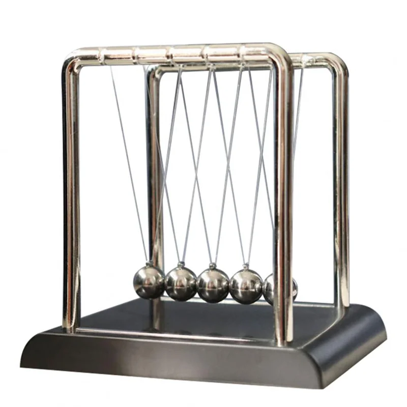 AS60-Educational Desktop Decoration Ornament Executive Desk Newton S Cradle Metal Pendulum For Office For Science Set