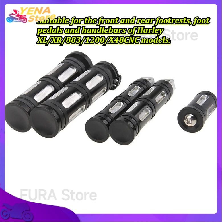 

Suitable for the front and rear foot pegs of Harley XL/XR/883/1200/X48 motorcycles for footplate accessories
