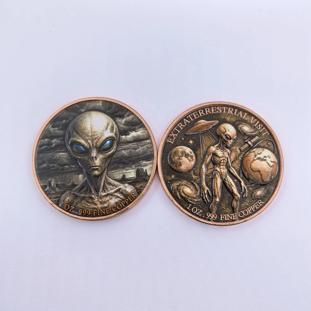 36 Designs Mythology Goddess, Alien, 12 Zodiac, Zombie Apocalypse .999 Pure Copper Commemorative Coins/Bars Collectible Gift