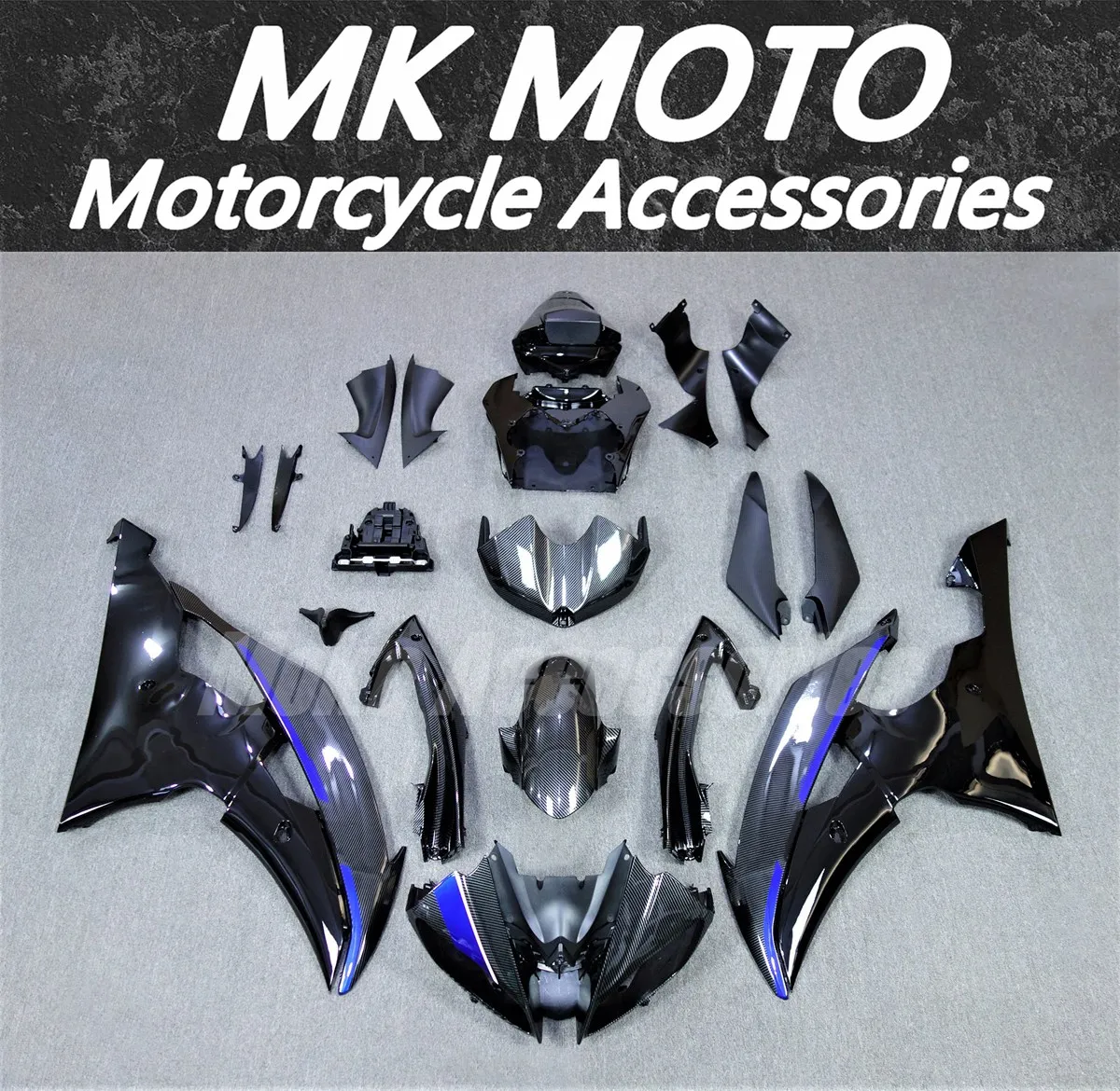 

Fairings Kit Fit For R6 2008 2009 2014 2015 2016 Bodywork Set High Quality ABS Injection New Copy of carbon fiber Black Blue