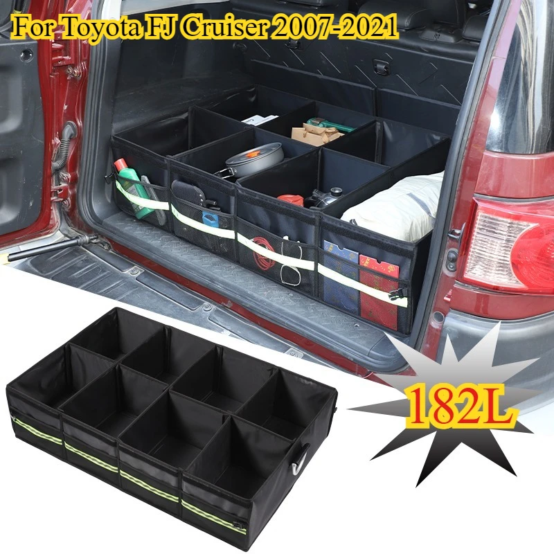 

Large Capacity For Toyota FJ Cruiser 2007-2021 Car Trunk Organizer Foldable Storage Box Waterproof Storage Tools Auto 182L Bag