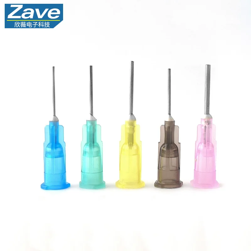 Stainless Steel Luer Lock Dispensing Needle, Precision Dispensing Needle, Industrial Glue Injection Flat-Tip Needle, Plastic-Ste