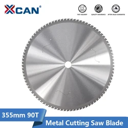 XCAN Metal Cutting Blade 355mm(14 Inch) x25.4mm 66 90T Carbide Circular Saw Blade For Aluminum Iron Steel Metal Cutting Disc