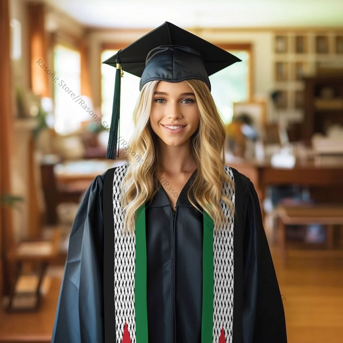 Scuola studente laurea stola palestina bandiera fascia cerimonia di laurea stola di laurea puntelli fotografici