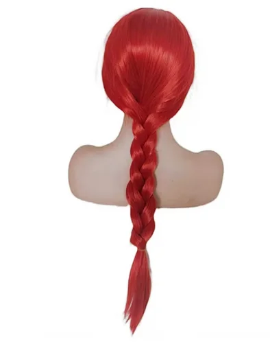 Toy Story-Perruque Synthétique Rouge pour Cosplay, Rick JesdsTracy, Pâte Frite, Tresse Twists, Carnaval, Halloween