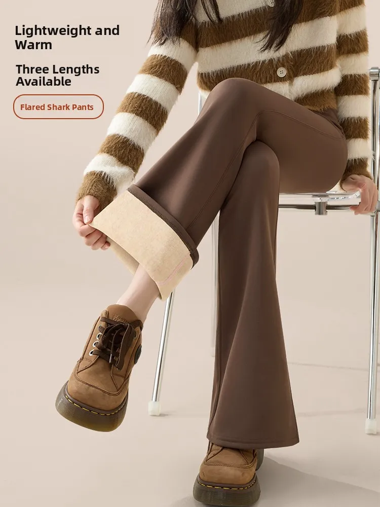 プラスサイズ ハイウエスト フィットネス ヨガパンツ レディース 秋冬 ベルボトムパンツ スリム 暖かい カジュアル ナイロン スパンデックス