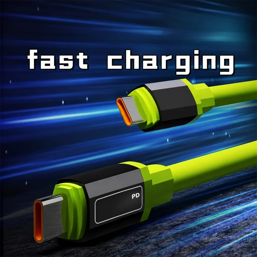 Super Fast Charging Cable Type C To Type C Universal High Power Charger USB Cord for iPhone 16 15 14 Xiaomi Huawei Samsung