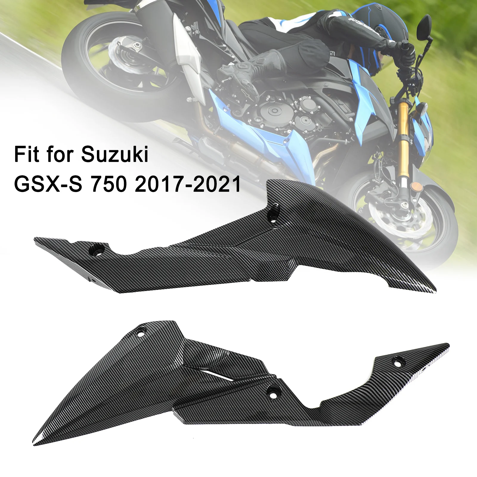 Areyourshop Lower Bottom Oil Belly Pan Guard Fairing For Suzuki GSXS GSX-S750 2017-2021