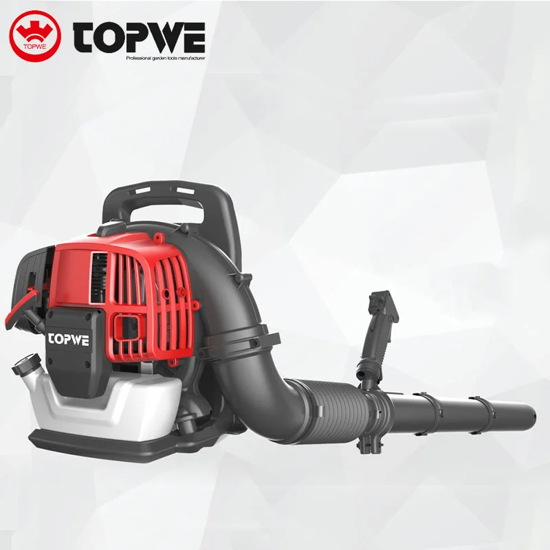 TOPWE Low Moq Vacuum Leaf Blower 43cc e Leaf Blower Powerful Backpack Petrol Leaf Blower for Warranty Coverage