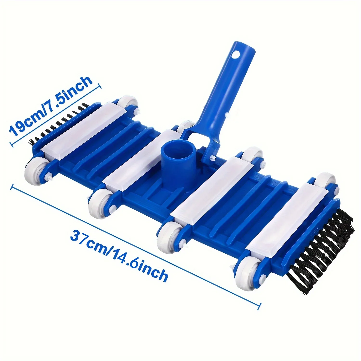 14 Inch Swimming Pool Vacuum Head With Brush Suction Wheel Suction Head Cleaning  Vacuum Brush Pool Cleaning Tool Accessories