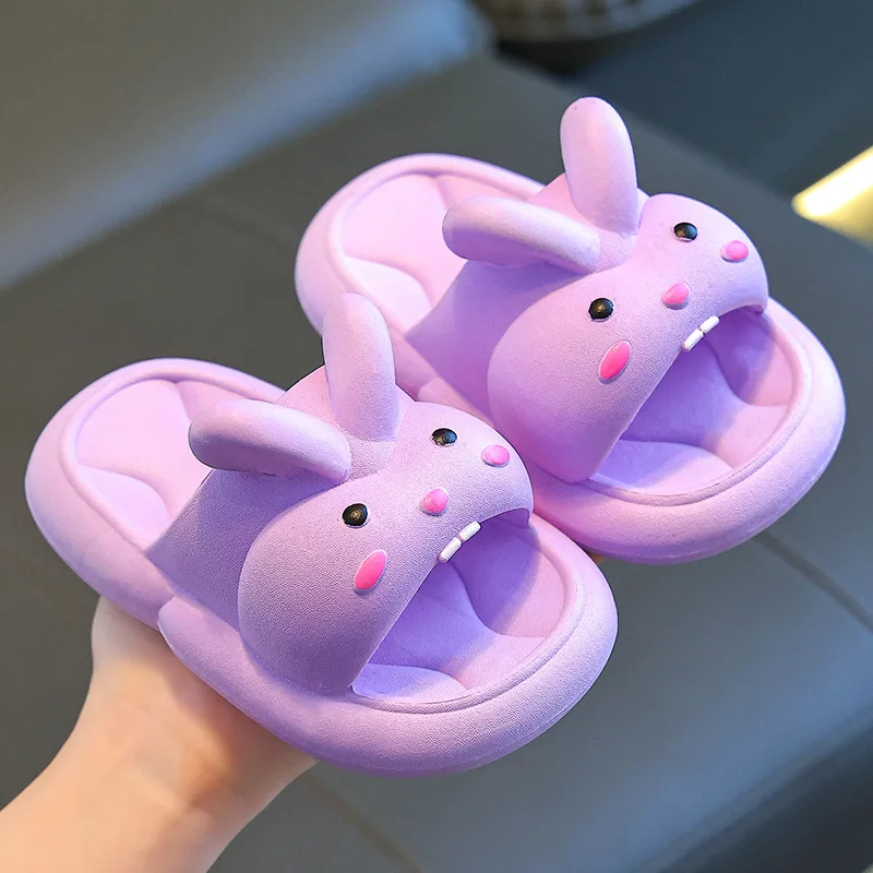 Children\'s slippers non-slip boys and girls indoor bath soft bottom cute children sandals