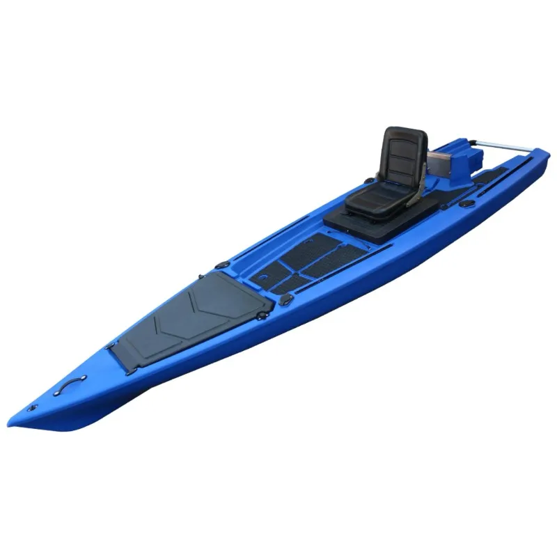 Vicking 12.7 feet new design, electric outboard 5.8P motorized kayak, single boat fishing canoe/kayak motorized kayak fun water.