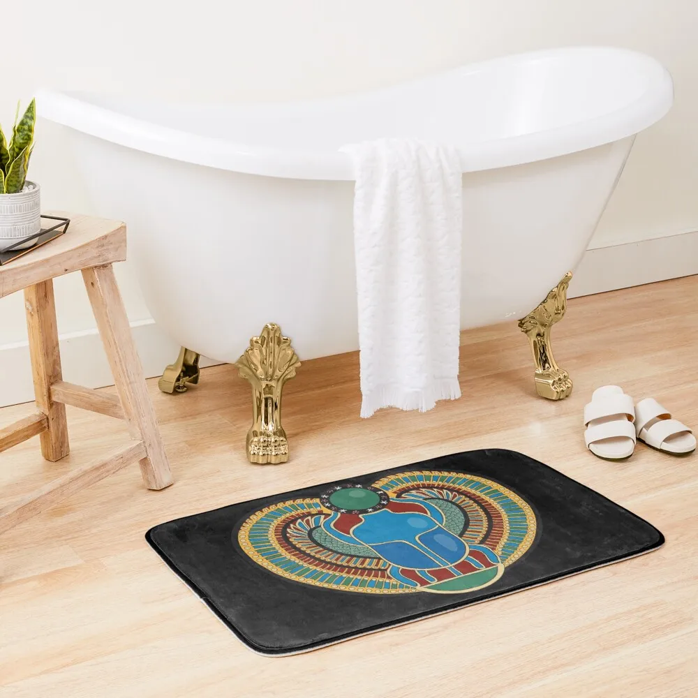 

Scarab Beetle Symbol Bath Mat Room Mat