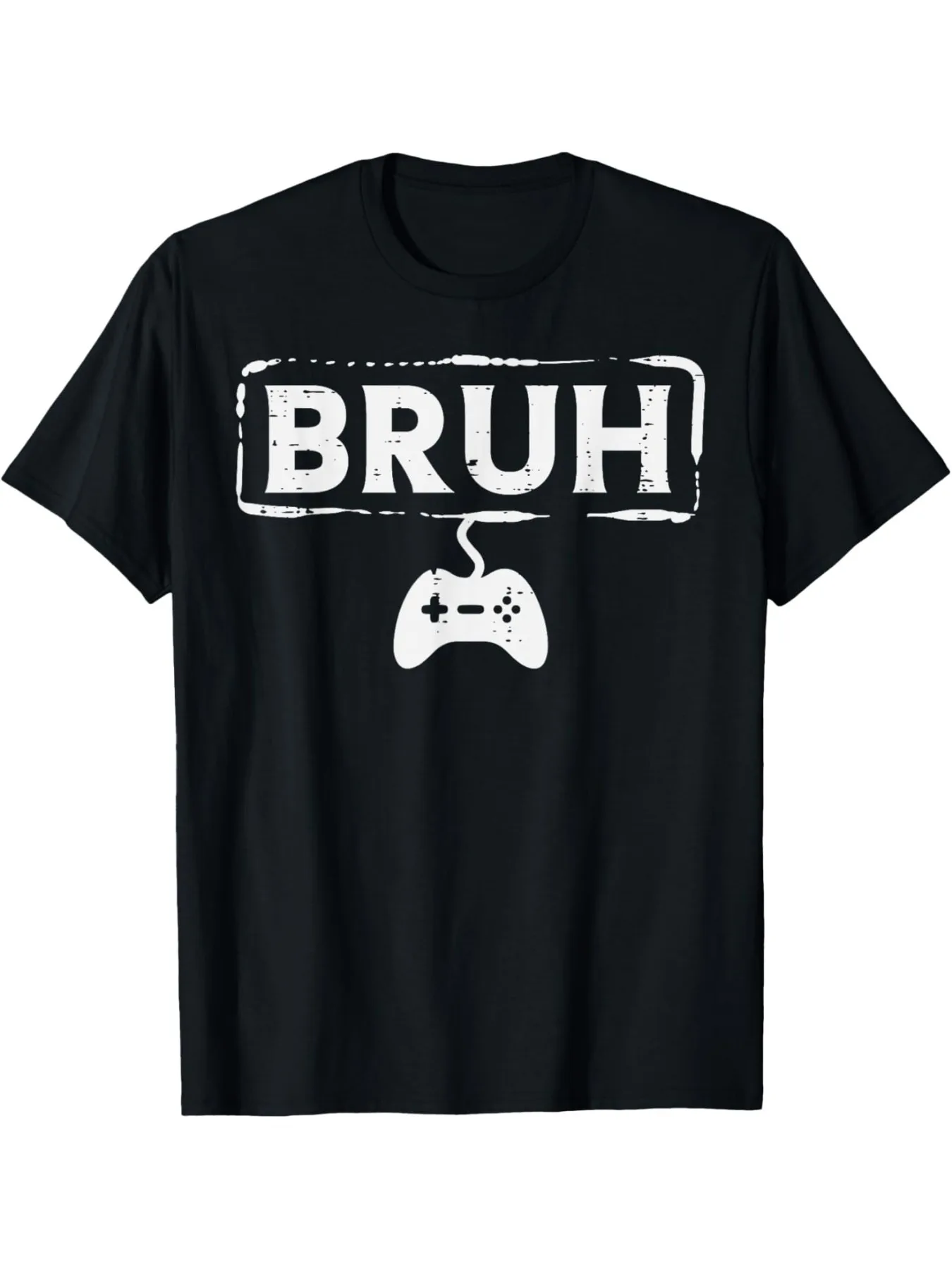 

Bruh Gaming T-Shirt - Game Controller Graphic, 100% Cotton, S-3XL Men/Teens Tee