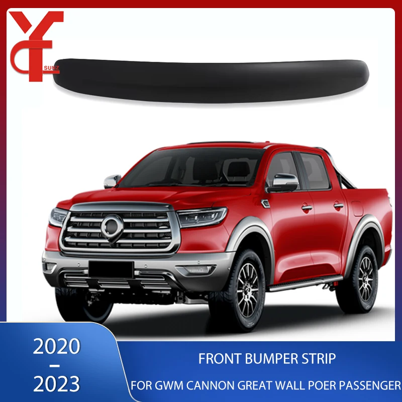 

ABS Front Bumper Strip Decorative Hood For GWM CANNON Great Wall Poer PASSENGER 2020 2021 2022 2023 Pick Up Car Accessories