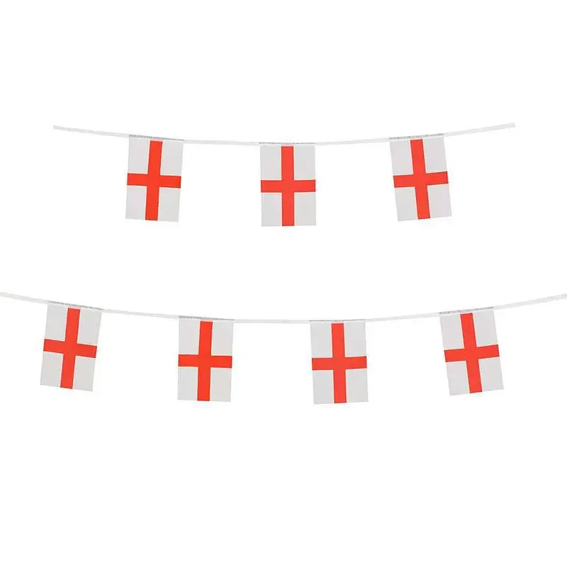 TIKI FLAG 20pcs/lot England Bunting Flags 14x21cm Pennant England String Banner Festival Party Holiday for Decoration