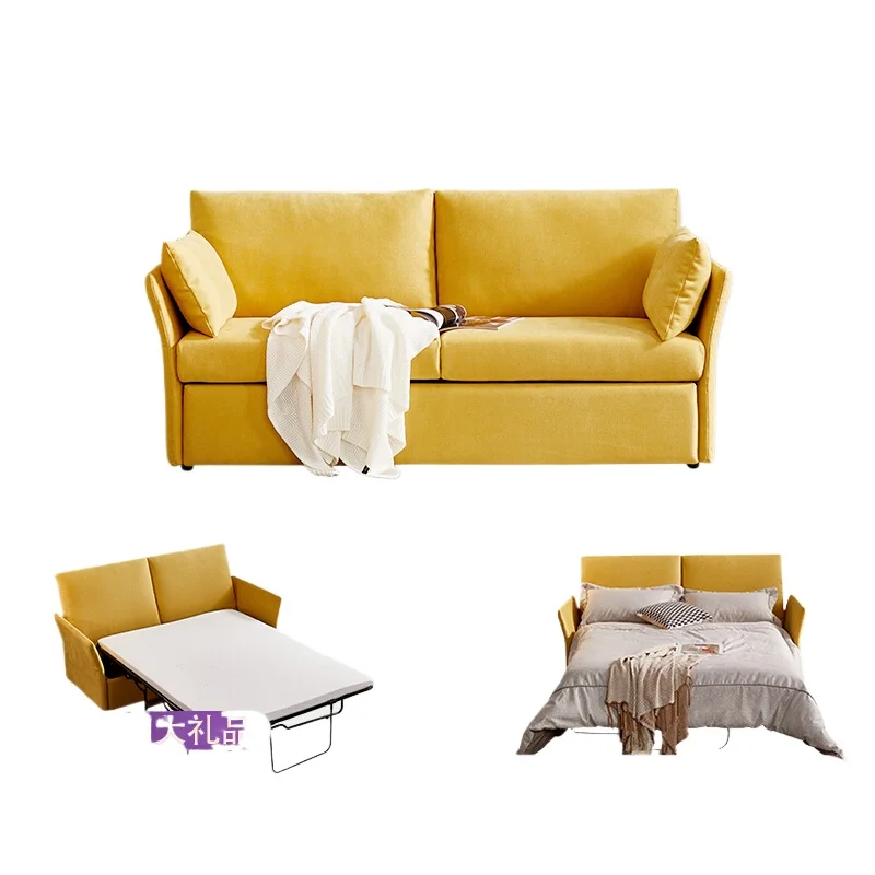 

Fabric sofa bed foldable multi-function